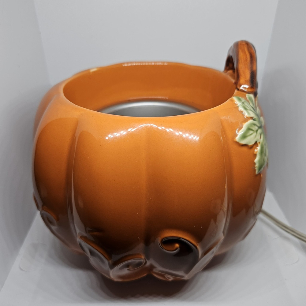 Yankee Candle Scenterpiece PUMPKIN Meltcup Wax Warmer- Fall Autumn- WORKS